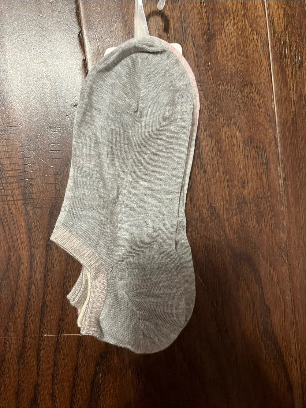 Lemon Legwear Women's Low Cut Socks - Gray & Pink 3-Pair Set, MSRP $18